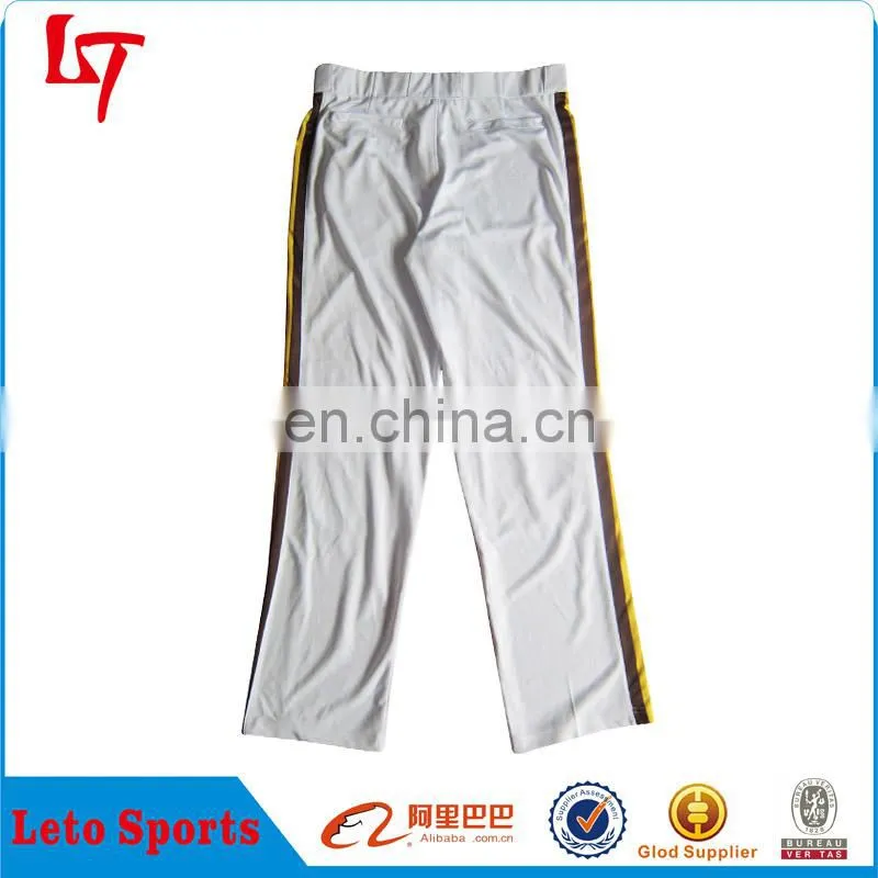 Cheap custom blank white baseball pants/Wholesale sports pants