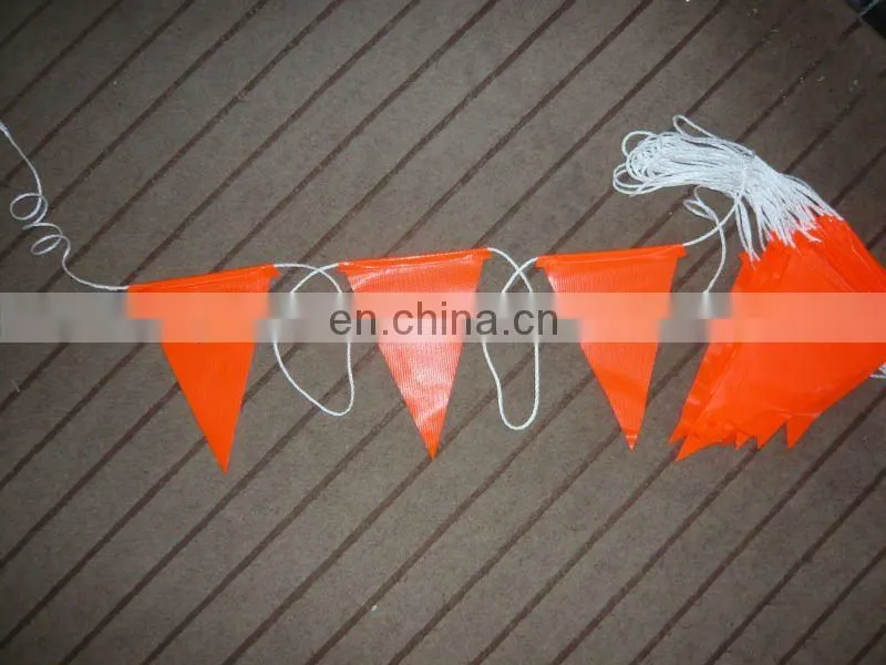 Triangle safety string flag