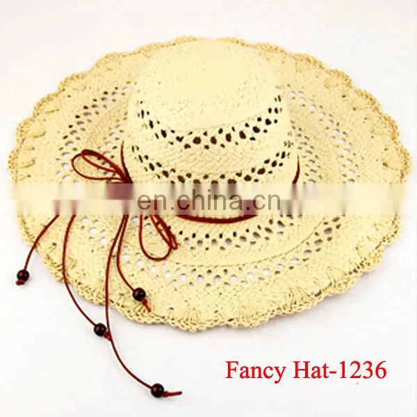 Custom Lady Paper hat Straw hat Cheap Wholesale 2014
