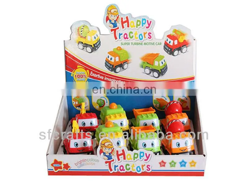 Happy plastic friction power toys cars for kid