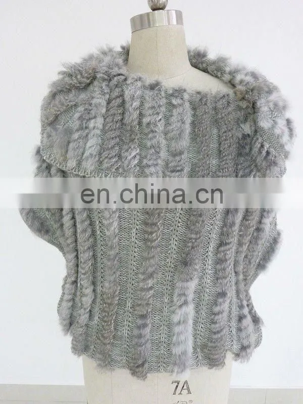 ladies knitted mink fur coat