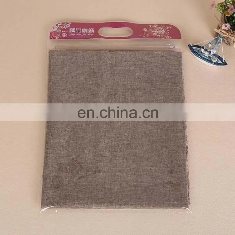 Wholesale customized transparent waterproof clear plastic pvc towel/cloth packaging bag Guangzhou factory