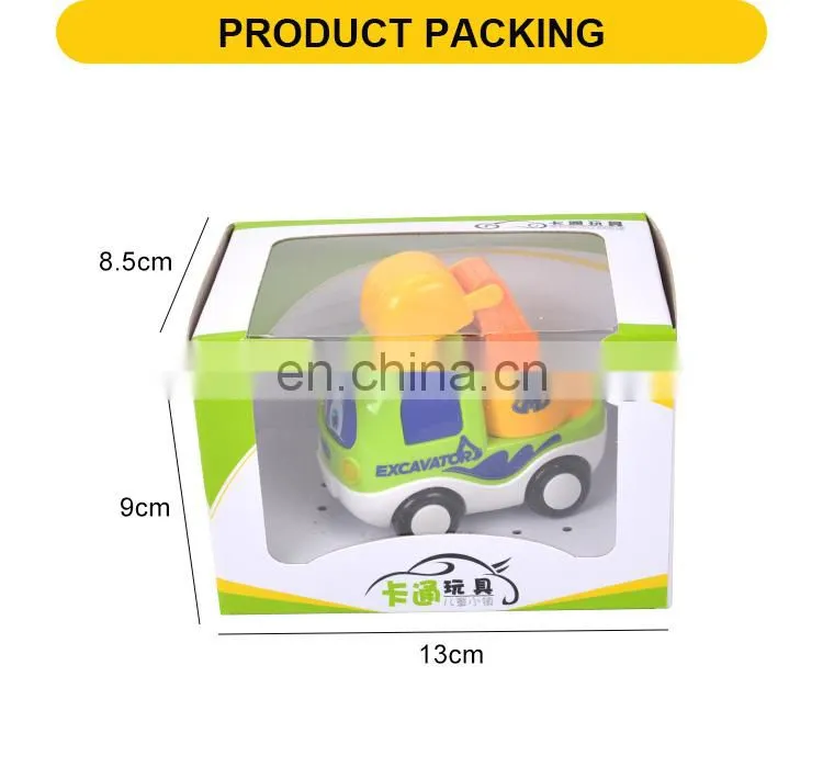 Window box packing cute firction toys car with music