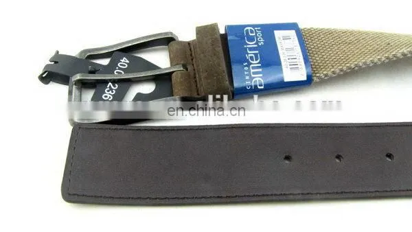 Fashion Canvas Belt With Leather For Men Waist Belt For Kids