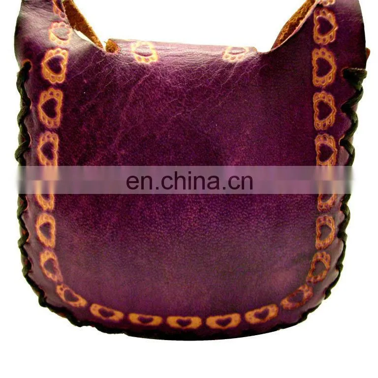 Custom funny key chain coin purse wholesale women genuine leather coin purse MCP-0078