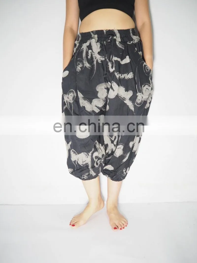 NAPAT Free size 100% cotton harem yoga pants thai yoga pants