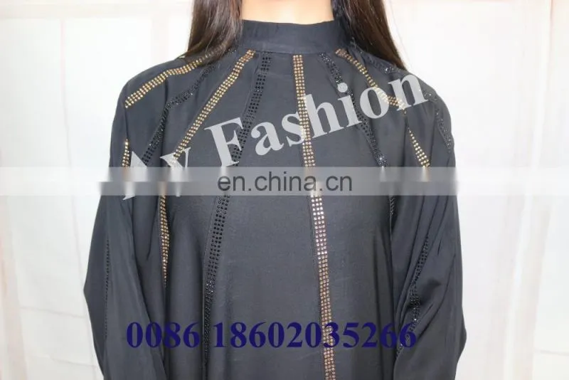 New Beautiful Muslim Wear Ladies Balck Abaya Maxi Dress Kaftan And Beaded Long Dress African