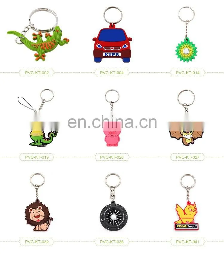cheap wholesale custom shaped soft pvc keychain