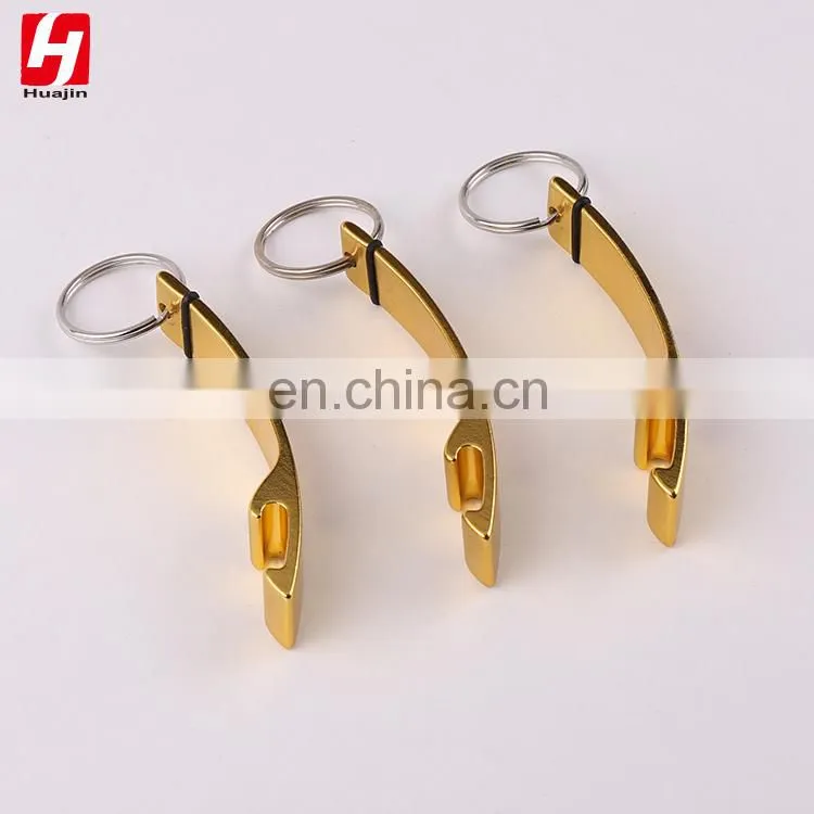 Chrismas promotional gift golden basic beer bottle opener,keychain