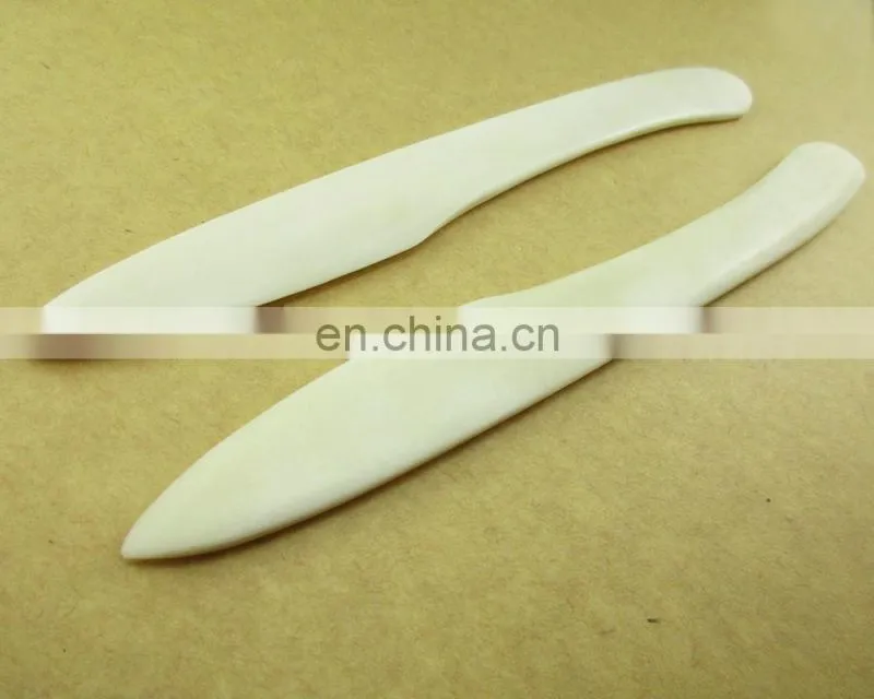 7 inches pointed bone folder bone tools paper creaser
