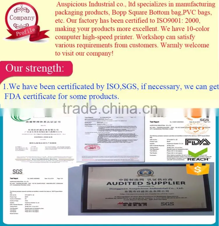 Clear Plastic PVC Bag for Quilt or Pillow with Zipper