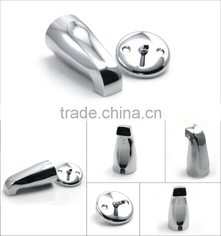 Adjustable zinc bathtub diverter faucet in chrome plated