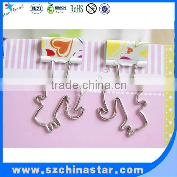 Promotional green jumbo binder clips