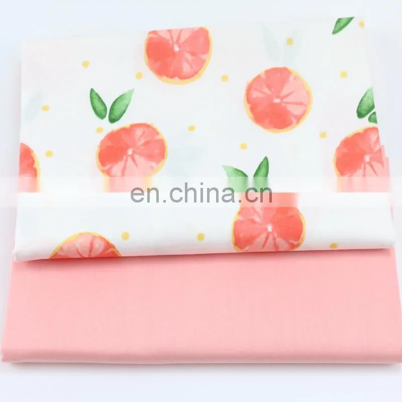 Cartoon lemon fabric distribution 100% cotton twill crib, 100% cotton printed fabric tablecloth curtain fabric