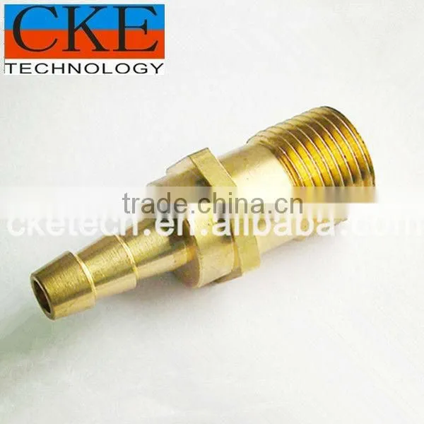 OEM Precision Brass CNC Machined Hex Threaded screw