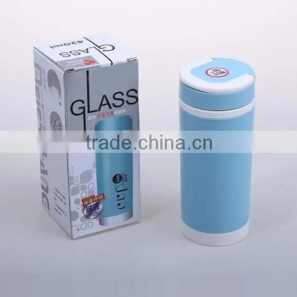 420ML Heat Preservation Glass Tea Tumbler with Strainer