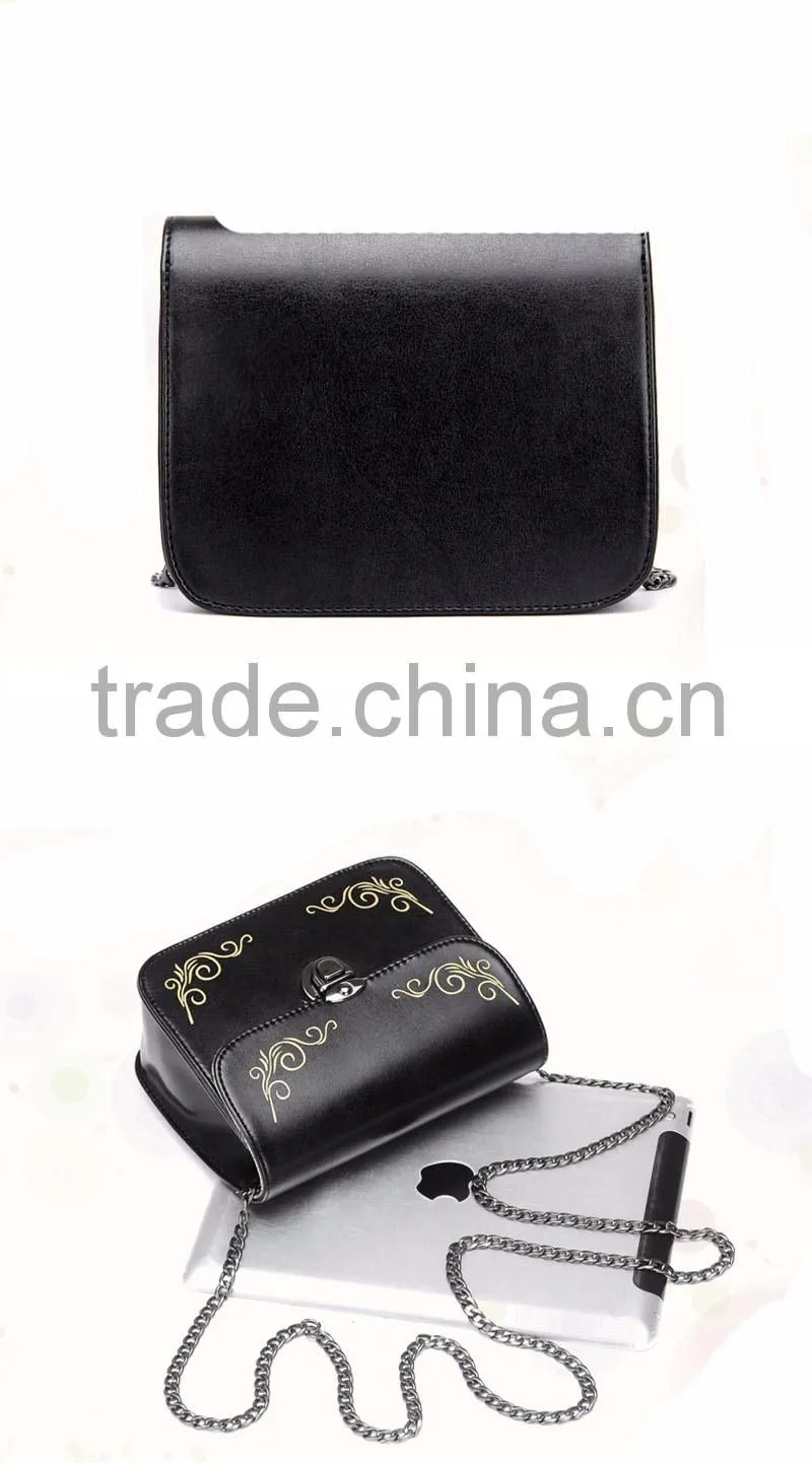 Elegant cube shoulder bags chain shoulder bag ladies dinner pu handbag women bag