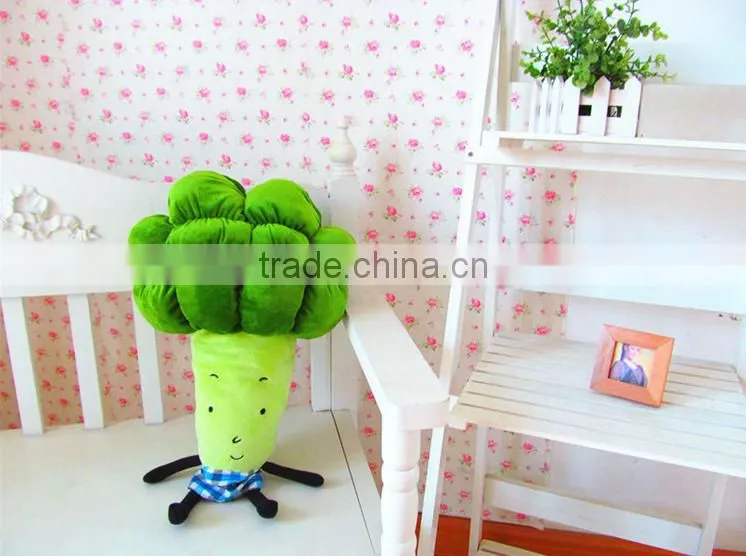 New design creative pillow broccoli shape pillow soft plush pillow