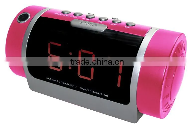 Unique Design Projector AM FM Alarm Clock Radio