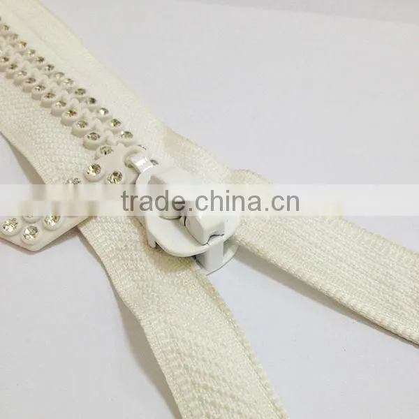 no 10 delin rhinestone zipper