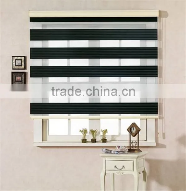 100%ployester fabric Blackout zebra roller blinds for window curtain
