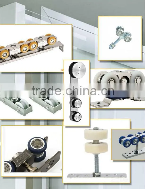 wardrobes sliding door nylon roller with stainless steel bearing 5*25*7.6mm