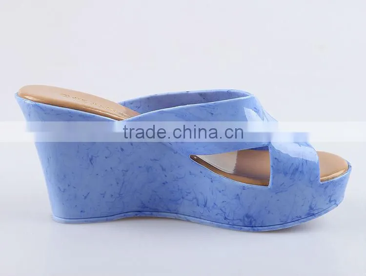 2015 New Wedges Slippers Waterproof Slippers Summer Fish Mouth Female Wedge Slippers