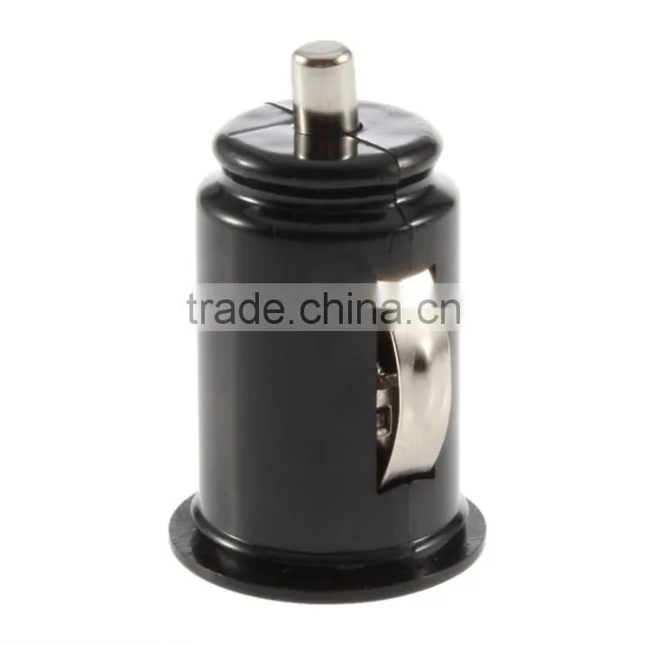 Micro Auto Universal Dual 2 Port USB Car Charger For iPhone iPad iPod 3.1A Mini Car Charger Adapter / Cigar Socket Black