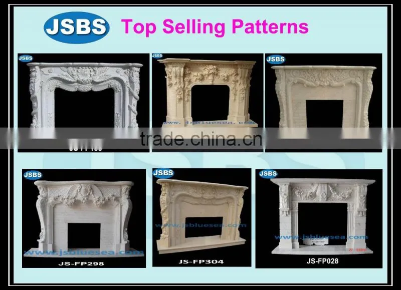 carved luxury stone fireplace surround