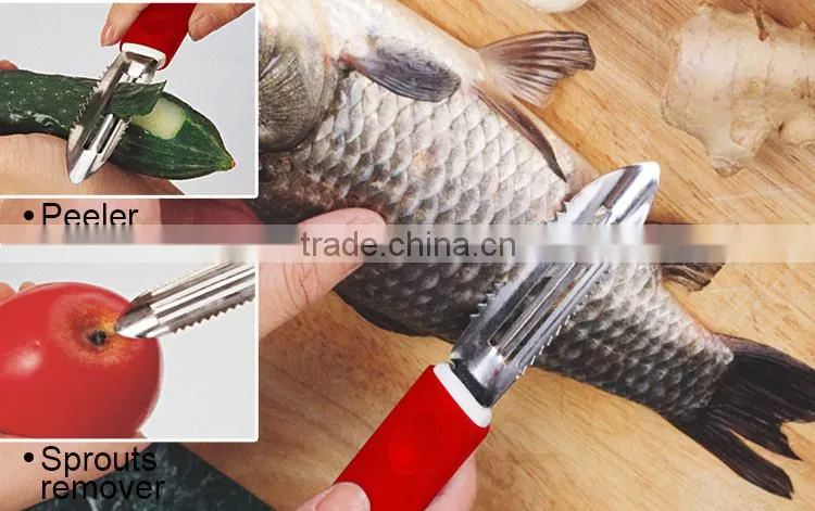 ABS+S/S 19.7*2.5 Kitchen tools multifunctional peeler/potato peeler/vegetable&fruit peeler