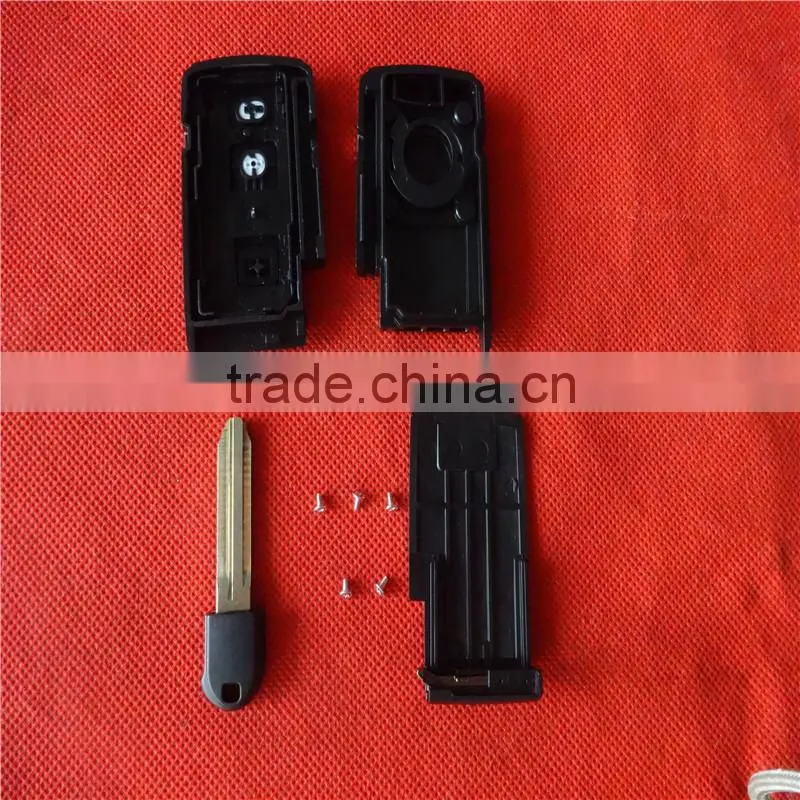 universal car remote key for toyota Prius 2 button smart key with emergency key blade