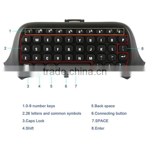 2.4G Wireless Chatpad Message Keyboard for Xbox One Controller