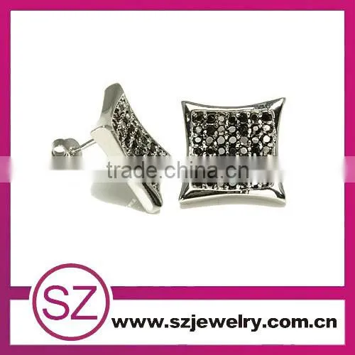 EAR 0010 fashion gold plaited nice brass metal stud earrings with screw back alibaba china