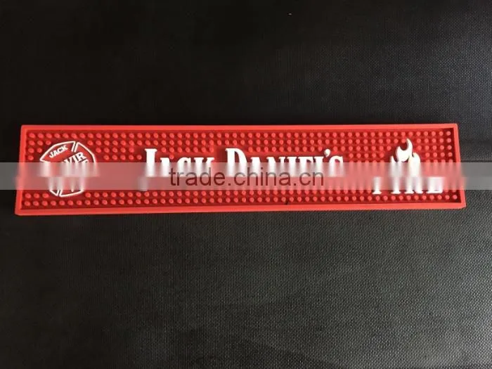 soft plastic PVC bar runner non slip bar rail mats factory price