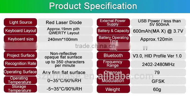 Wholesales NEW cheap wireless bluetooth virtual laser projection keyboard mouse