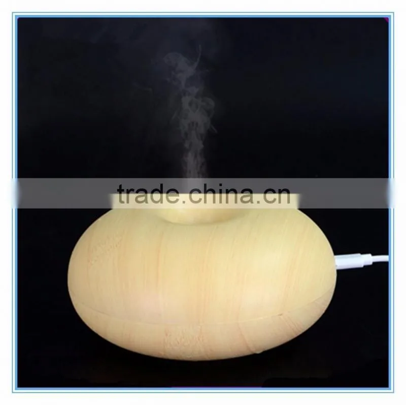 Wood grain cool mist ultrasonic oil diffuser with USB connector