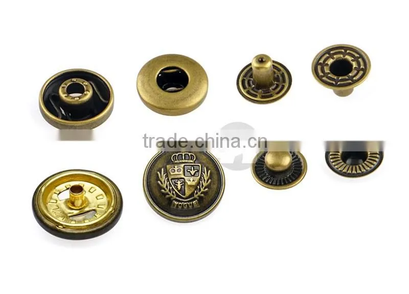 Hot Sale Cheaper Antique Brass Custom Metal Snap Button