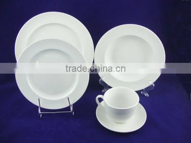 Best selling 20 pcs white porcelain dinner set