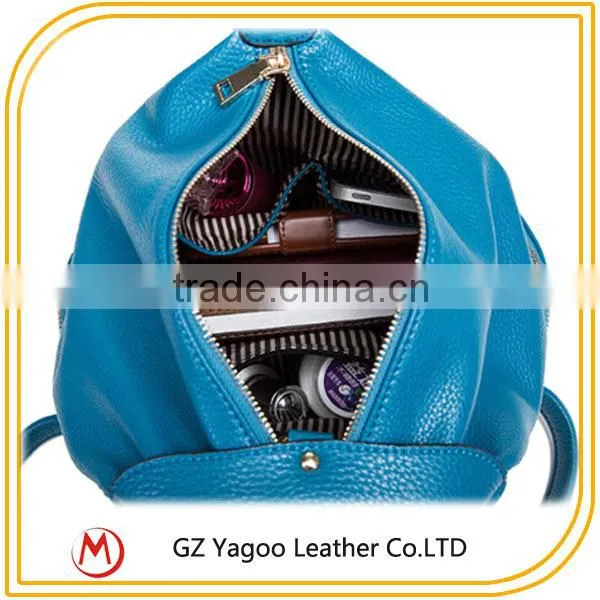 China Manufacturer wholesale school backpack / leather school backpack