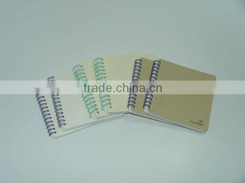 eco-friendly hardcover spiral notebook
