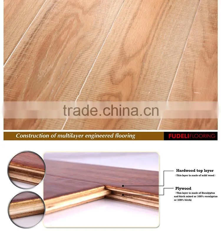 Top quality AB grade FSC Certified Luxury engineer flooring