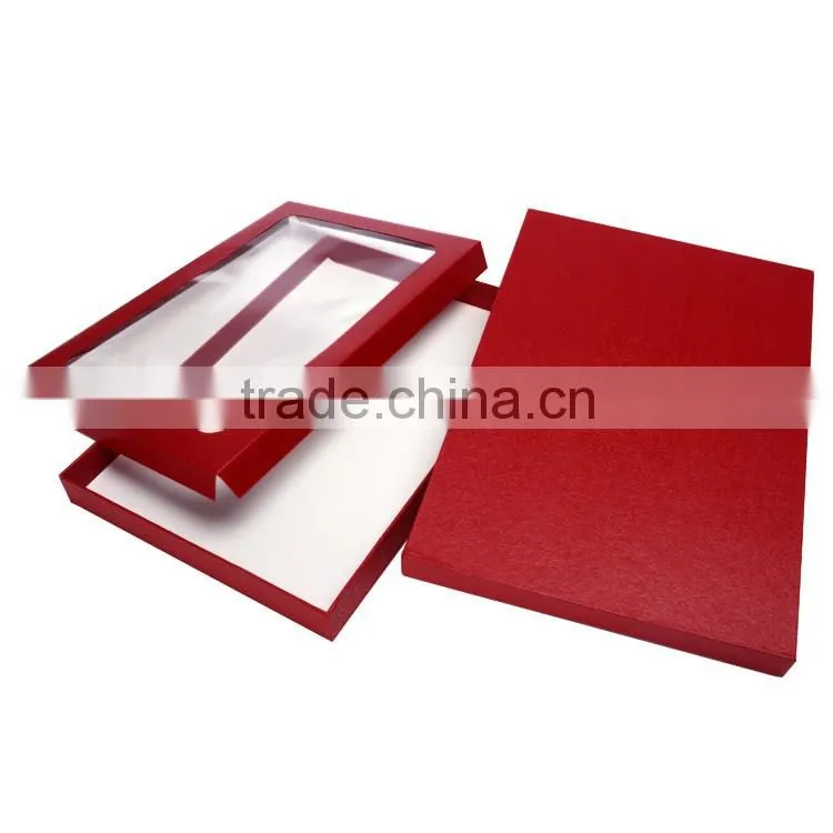New Design Cusmetic Paper Gift Box Packaging With Clear Window.