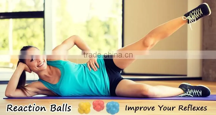 2016 New Design Rubber Reaction Balls For Training Speed