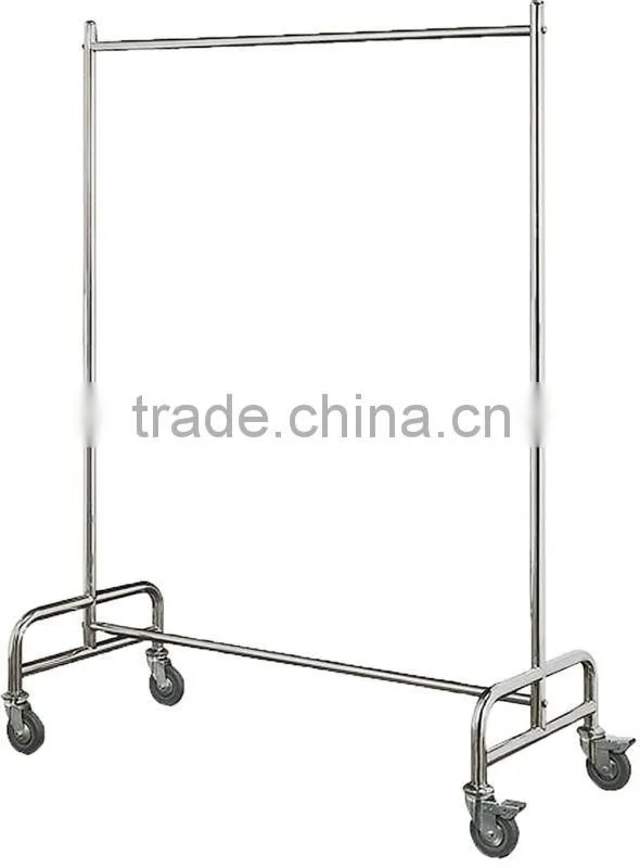 New OEM Fashional Movable Clothes Hanger with wheels for hotels