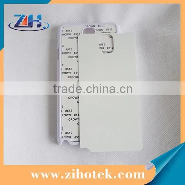 PC sublimation blank case for Samsung Note 3 with aluminum inserts