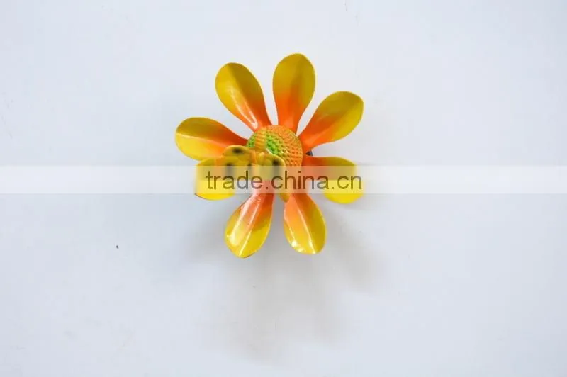 3.5 inch Dragonfly and Butterfly on Lotus Plastic Flowers Fridge Magnet