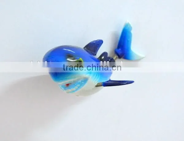 3.5 inch Factory Custom 3D Plastic Shark Refrigerator Magnets