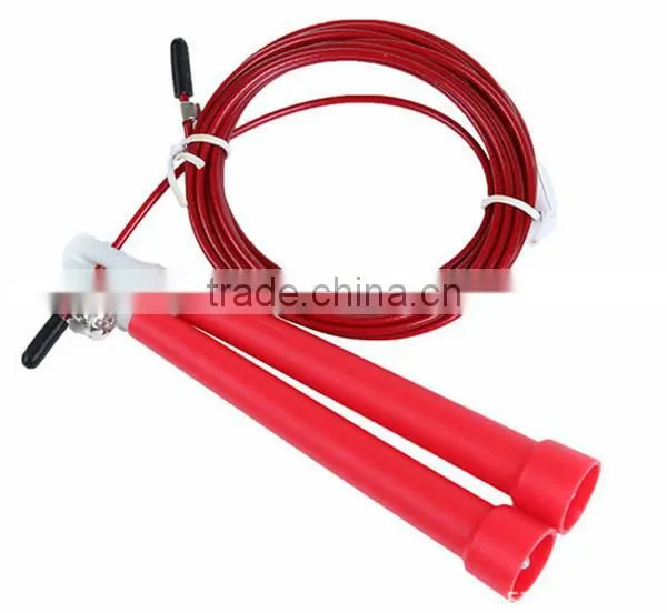 High Quality Crossfit Gym Equipment Steel Cable Wire Bearing Speed Jump Rope