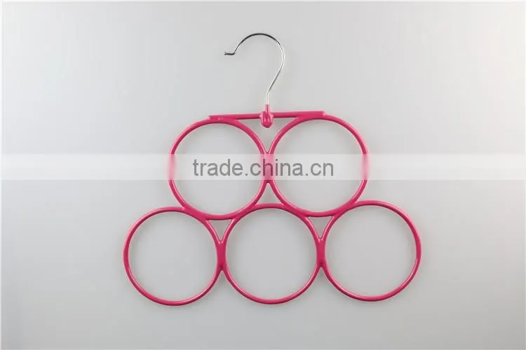 High quality for Scarf Towel round Rhinestone Circle Metal Hanger
