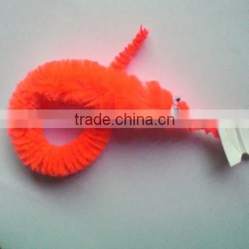 novel funny children plush toy, animal toy, twisty worm
